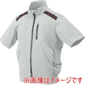 原田産業 原田産業 33700536 半袖ブルゾン空調ウェアEX.WORKERS シルバーグレー 3L