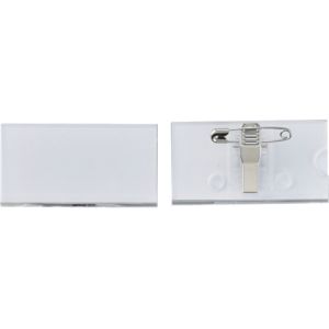 日本緑十字社 緑十字 298030 角型名札 角名札-30 30×60mm 台紙28×60mm 両用クリップ付