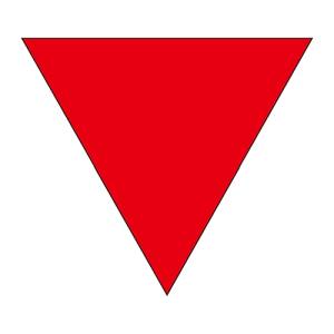 日本緑十字社 緑十字 73001 消防隊進入口ステッカー 屋内貼付タイプ 進A 200mm 三角 反射仕様