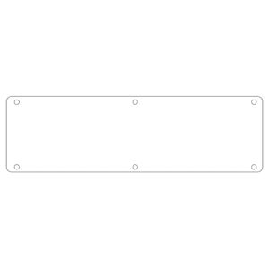 日本緑十字社 緑十字 135301 構内用標識 白無地タイプ 実Z 白 300×1200mm スチール