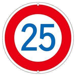 日本緑十字社 緑十字 133226 道路標識 構内用 制限速度25キロ 道路323-25K 600mm Φ スチール