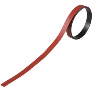 日本緑十字社 緑十字 312014 テープ状カラーマグネット 赤 マグネ10R 10mm 幅×1m×0.8mm 3本組