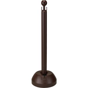 日本緑十字社 緑十字 141002 チェーンスタンド 本体:茶 ベース:茶 CHS-2 高さ837mm ポリエチレン メーカー直送 代引 北海道沖縄離島不可