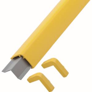 日本緑十字社 緑十字 246073 コーナー用ガードパッド 黄 GPS-Y 65×65×1000mm ビス6個付