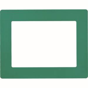 日本緑十字社 緑十字 403112 路面用区画標識 A4用紙対応タイプ 緑 YKH-A4G 312×398mm 裏テープ付