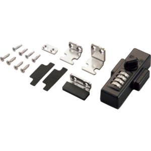 日本緑十字社 緑十字 302112 どあロックガード ダイヤルタイプ 外開き 内開きドア兼用 ドアロック-2D 100×50×38mm 可変式ダイヤル錠