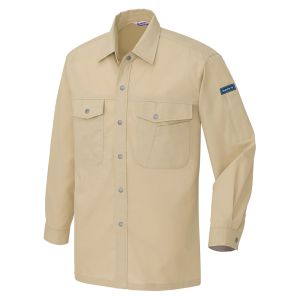 アイトス アイトス 967-002-LL 長袖シャツ 配色なし･薄地 男女兼用 ベージュ LLサイズ