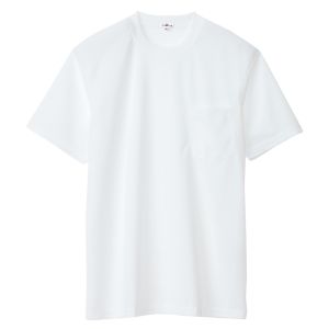 アイトス アイトス 10576-001-S 吸汗速乾 クールコンフォート 半袖Tシャツ ポケット付 男女兼用 ホワイト Sサイズ