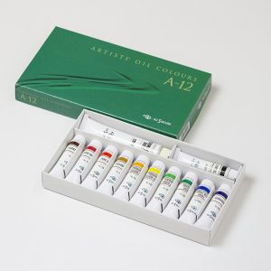 クサカベ クサカベ 専門家用 油絵具 A-12 12色セット