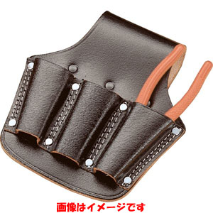 コヅチ KOZUCHI コヅチ SP-G3 黒床皮ペンチ差し 8インチ用3丁入 二重縫い 型押
