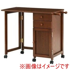 萩原 萩原 VT-7370BR VC-7371BR 折りたたみ デスク チェア セット ブラウン メーカー直送 代引不可 北海道沖縄離島不可