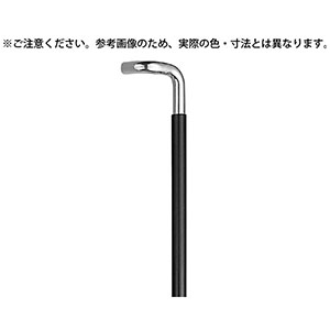 シロクマ シロクマ L型丸棒取手大クローム/白