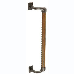 シロクマ シロクマ BR-573 オフセット手すり ディンプル 800mm アンバー/ミディアムオーク
