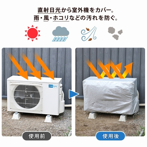  アストロ アストロ エアコン室外機用カバー 3枚組 113-53