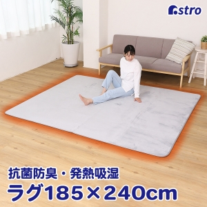 アストロ アストロ ついつい撫でちゃうあったかラグ 長方形 333-09