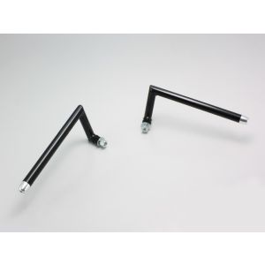 ハリケーン HURRICANE ハリケーン HS0044B セパハン用 ハンドルバー左/右set ブラック Xタイプ φ22.2mm HURRICANE