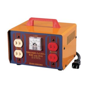 日動工業 NICHIDO 日動工業 M-20 100V-115 125V 昇圧専用トランス 普及型 連続定格 2KVA 2芯タイプ