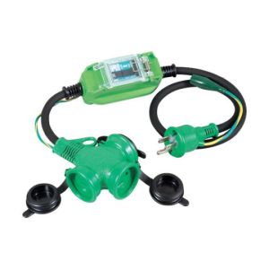 日動工業 NICHIDO 日動工業 PBW-EB-T 防雨型ポッキン延長ブレーカ 100V 漏電しゃ断器付 1m