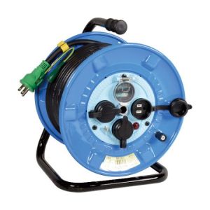 日動工業 NICHIDO 日動工業 NPW-EB33RE 電工ドラム 防雨防塵型100V リペアポッキンドラム アース付 漏電保護専用ブレーカー付 30m