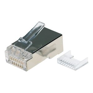 ジェフコム JEFCOM ジェフコム M5E-2P-855S カテゴリー5e モジュラープラグ 単線 より線 共用タイプ