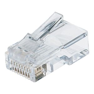 ジェフコム JEFCOM ジェフコム TP-M5E-1P-855 カテゴリー5e モジュラープラグ 単線 より線 共用タイプ