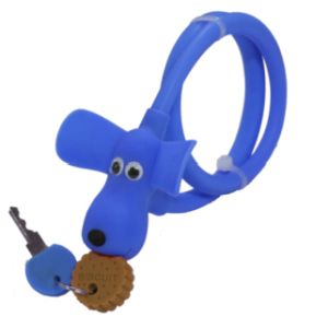 アサヒサイクル ASAHICYCLE アサヒサイクル TS シリコンワイヤー錠 DOGGY LOCK 10X600mm ブルー