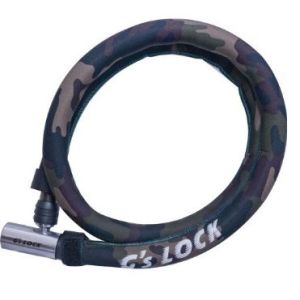 五輪工業 ゴリン GORIN ゴリン GS6-1200 ネオプレーンカバー ワイヤー錠 18mm×1200mm 迷彩 GORIN 五輪工業