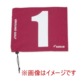 羽立工業 ＨＡＴＡＣＨＩ ハタチ BH5001 グラウンドゴルフ コース整備品 グラウンドゴルフ用旗 レッド 62 11 HATACHI