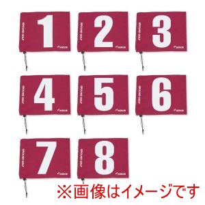 羽立工業 HATACHI ハタチ BH5001S グラウンドゴルフ コース整備品 グラウンド ゴルフ用旗 ８ホールセット レッド 62 HATACHI