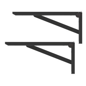 サヌキ SPG サヌキ FDB-300B Coconi オレルノ 折りたたみ棚受 300mm ブラック 2個入