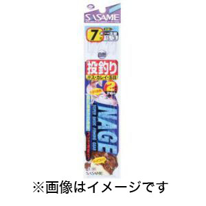 ささめ針 SASAME ささめ針 投釣仕掛2本針 6号 ハリス 1 K-101