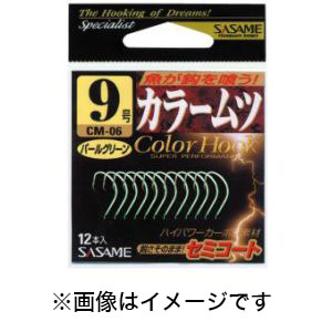ささめ針 SASAME ささめ針 カラームツ パールホワイト 10号 CM-01