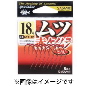 ささめ針 SASAME ささめ針 ムツ 赤ケイムラ 17号 MT-12