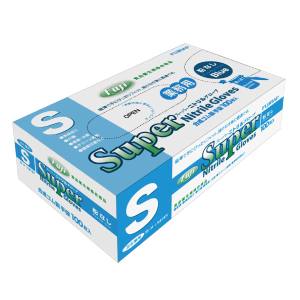 尚美堂 フジナップ スーパーニトリルグローブ 粉無 青 S 100枚入 671410 尚美堂