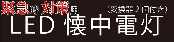  電池を選ばないライト LEDパワフルフラッシュライト 単3電池 単1電池両対応