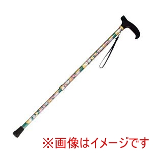 島製作所 島製作所 220092 46-F1 伸縮ステッキ 花柄 ブラウン