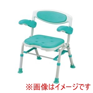 島製作所 島製作所 7250 折りたたみシャワーチェア 楽湯DX グリーン メーカー直送 代引不可 北海道沖縄離島不可