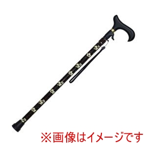 島製作所 島製作所 458272 77-F2 無段階伸縮ステッキ 花柄シック