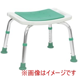 島製作所 島製作所 461934 7233 シャワーチェアー楽湯STS 背無 ライトグリーン