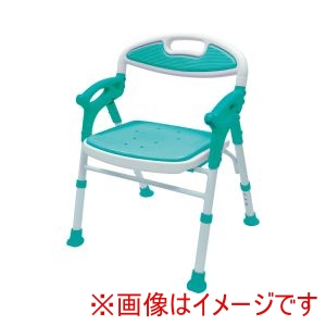 島製作所 島製作所 7550 折りたたみシャワーチェア 楽湯7550ST ライトグリーン メーカー直送 代引不可 北海道沖縄離島不可