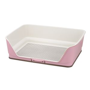 リッチェル Richell リッチェル お掃除簡単ステップ壁付トイレ ワイド ライトピンク