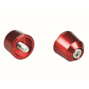 ポッシュフェイス POSH FAITH ポッシュフェイス 031178-02-10 ソリッドバーエンド KAWASAKI M8 RED