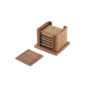 カンダ カンダ 竹 茶托角型 6Pセット