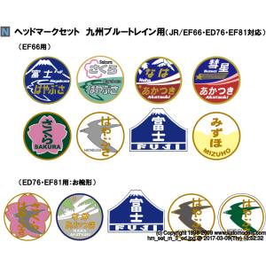 カトー KATO KATO 11-353 ヘッドマークセット 九州ブルートレイン用 JR/EF66 ED76 EF81対応 Nゲージ カトー