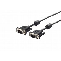 バッファロー BUFFALO ディスプレイケーブル D-Sub - D-Sub 極細タイプ 1m BSDCV10BK(ブラック)