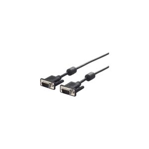 バッファロー BUFFALO ディスプレイケーブル D-Sub⇔D-Sub 極細タイプ/フェライトコア付き ブラック 2.0m BSDCV20BK