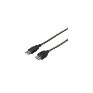 バッファロー BUFFALO USB2.0延長ケーブル (A to A) 3m ブラックスケルトン BSUAA230BS