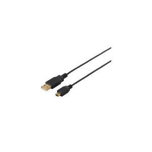 バッファロー BUFFALO USB2.0ケーブル (A to miniB) スリムタイプ 2m ブラック BSUAMNSM220BK