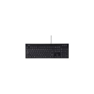 バッファロー BUFFALO USB接続 有線スタンダードキーボード 丸洗い対応モデル ブラック BSKBU12BK