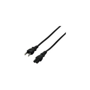 バッファロー BUFFALO 電源ケーブル 2ピンソケット(メス)⇔2ピンプラグ(オス) 0.2m ブラック BSACC0502BKA